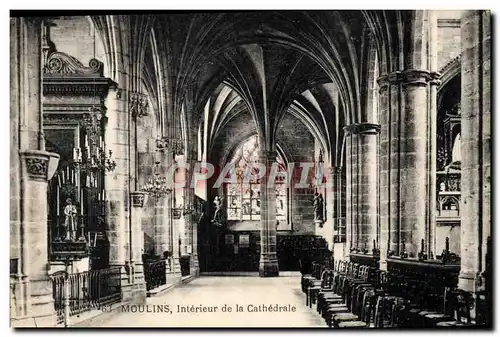 Ansichtskarte AK Moulins Interieur de la cathedrale