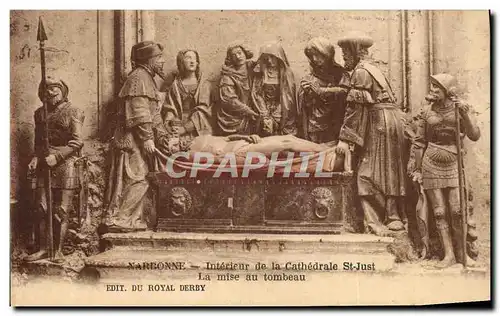 Ansichtskarte AK Narbonne Interieur De La Cathedrale St Just La mise au tombeau