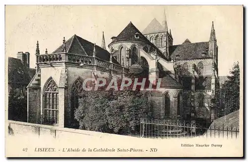 Cartes postales Lisieux L&#39Abside De La Cathedrale Saint Pierre