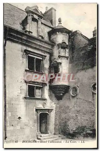 Ansichtskarte AK Bourges Hotel Lallemand La cour