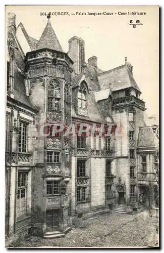 Ansichtskarte AK Bourges Palais Jacques Coeur Cour Interieure