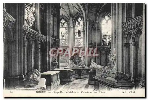 Ansichtskarte AK Dreux Chapelle St Louis Pourtour du choeur