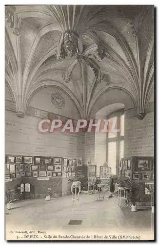 Cartes postales Dreux Salle Du Rez De Chaussee De l&#39Hotel De Ville