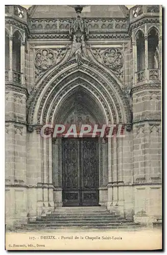 Ansichtskarte AK Dreux Portail De La Chapelle Saint Louis