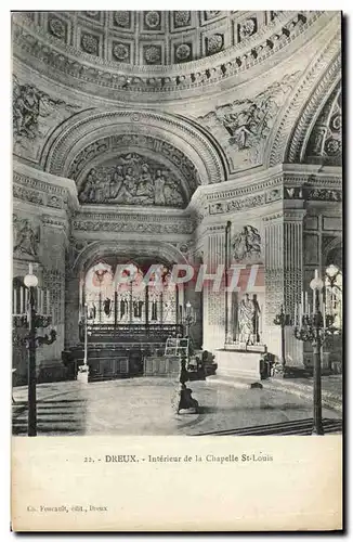 Ansichtskarte AK Dreux Interieur De La Chapelle St Louis