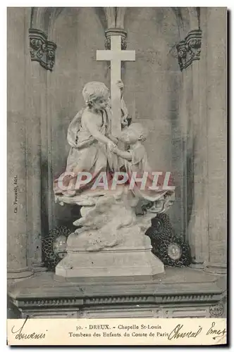 Cartes postales Dreux Chapelle Saint Louis Tombeau Des enfans du comte de Paris