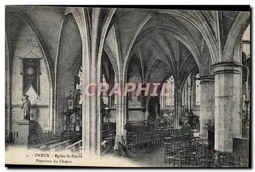 Cartes postales Dreux Eglise St Pierre Pourtour du choeur