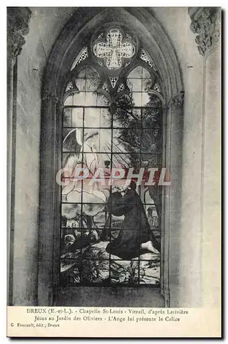 Cartes postales Dreux Chapelle Saint Louis Vitrail