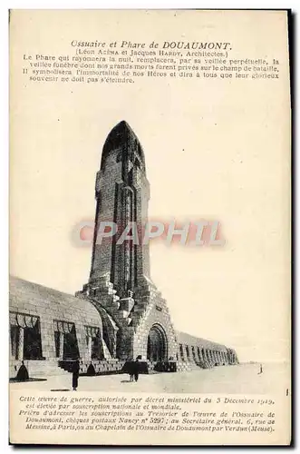 Ansichtskarte AK Ossuaire Et Phare De Douaumont Militaria