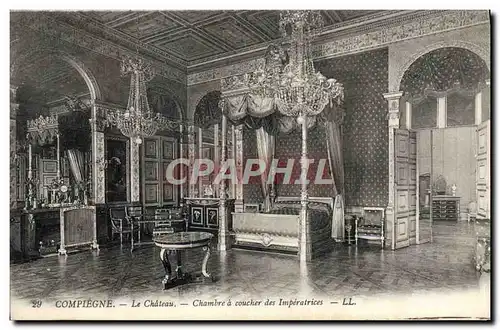 Ansichtskarte AK Compiegne Le Chateau Chambre A Coucher Des Imperatrices