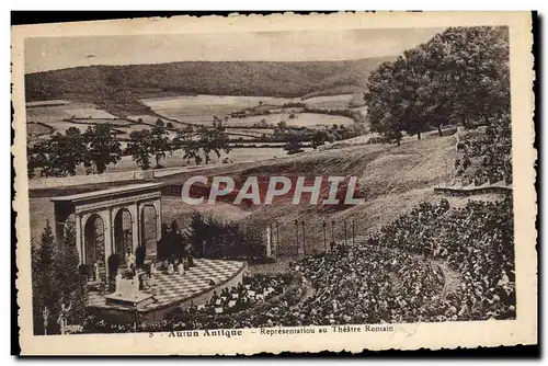 Cartes postales Autun Antique Representation au theatre romain
