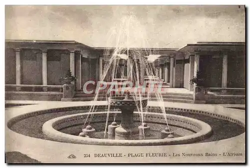 Ansichtskarte AK Deauville Plage Fleurie Les Nouveaux Bains