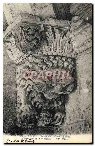 Cartes postales Arles Cloitre De Saint Trophime Chapiteau