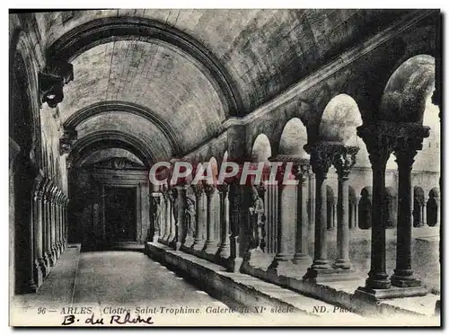 Cartes postales Arles Cloitre Saint Trophine Galerie