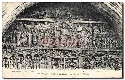 Cartes postales Conques Le Portail De l'Eglise