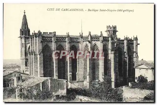 Ansichtskarte AK Carcassonne Basilique Saint Nazaire