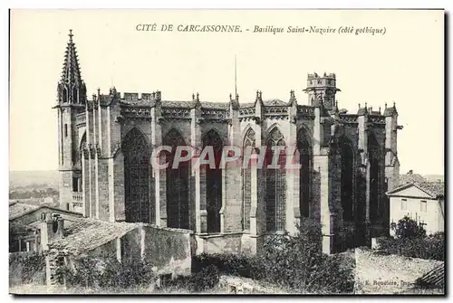 Cartes postales Carcassonne Basilique Saint Nazaire