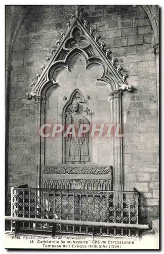 Cartes postales Carcassonne Cathedrale Saint Nazaire Tombeau de l&#39eveque Radulphe