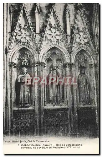 Cartes postales Carcassonne Cathedrale Saint Nazaire Tombeau de l'eveque Rochefort