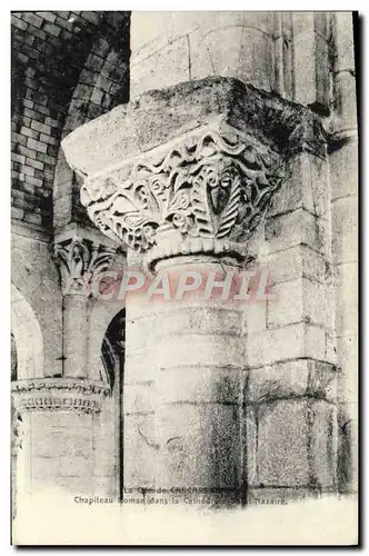 Ansichtskarte AK Carcassonne Cathedrale Saint Nazaire Chapiteau roman