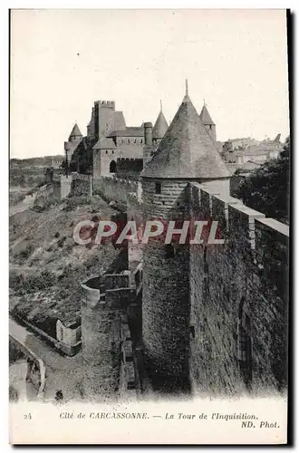 Cartes postales Carcassonne La tour de l&#39Inquisition
