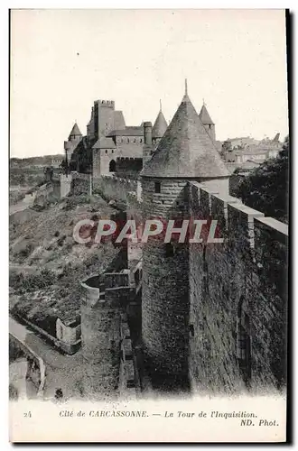 Cartes postales Carcassonne La tour de l'Inquisition