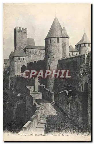 Cartes postales Cite de Carcassonne Tour de justice