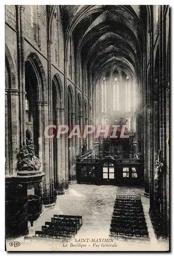 Ansichtskarte AK Saint Maximin La basilique Vue generale