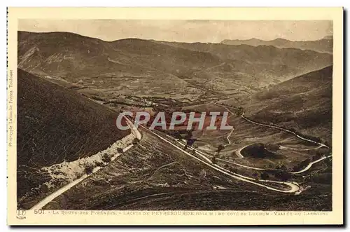 Cartes postales Route des Pyrenees Lacets de Peyresourde du cote de Luchon Vallee du Larboust