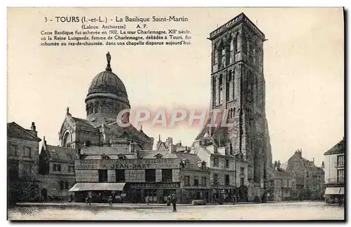 Cartes postales Tours la basilique St Martin