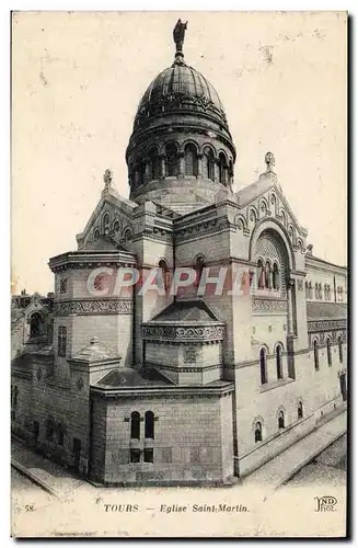 Cartes postales Tours Eglise Saint Martin