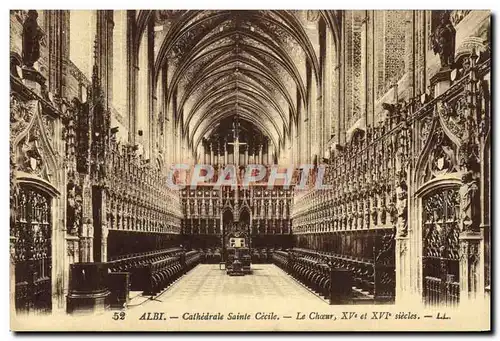 Cartes postales Albi Cathedrale Sainte Cecile Le choeur