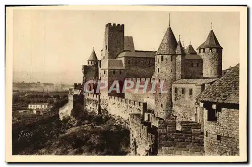 Ansichtskarte AK Cite de Carcassonne Le chateau Comtal