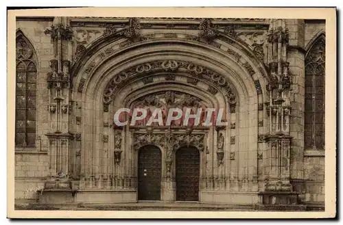 Cartes postales Bourg Eglise de Brou Le portail