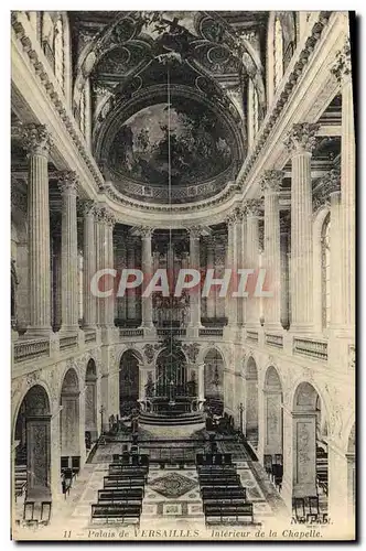 Cartes postales Palais de Versailles Interieur de la chapelle