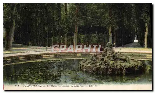 Ansichtskarte AK Versailles Le parc Bassin de Saturne