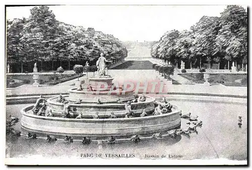 Cartes postales Parc de Versailles Bassin de Latone