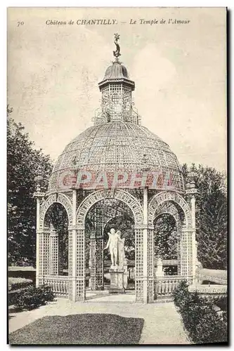 Cartes postales Chateau de Chantilly le temple de l'amour
