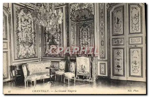 Cartes postales Chantilly La grande singerie