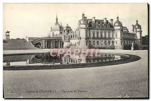 Ansichtskarte AK Chateau de Chantilly Vue prise du parterre