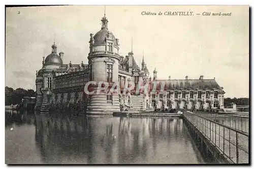 Ansichtskarte AK Chateau de Chantilly Cote Nord Ouest