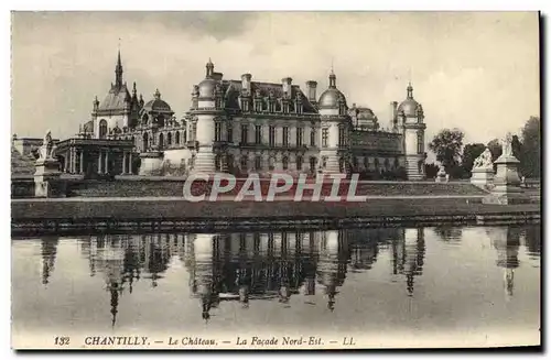 Ansichtskarte AK Chateau de Chantilly La Facade Nord Est