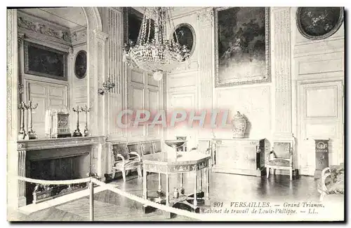 Cartes postales Versailles Grand Trianon Cabinet de travail de Louis Philippe