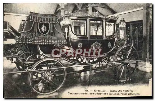 Cartes postales Versailles Musee des Voitures Carrosse servant aux receptions des souverains etrangers