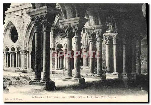 Cartes postales Abbaye de Fontfroide pres Narbonne Le cloitre