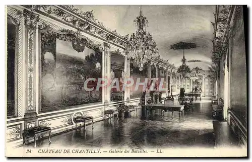 Cartes postales Chateau de Chantilly Galerie des Batailles