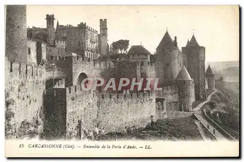 Cartes postales Carcassonne Ensemble de la porte d&#39Aude