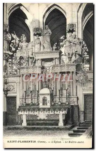 Cartes postales Saint Florentin L&#39eglise le maitre autel