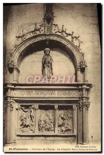 Cartes postales Saint Florentin Interieur de l&#39eglise La chapelle Saint Julien le Pauvre