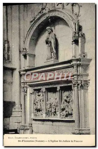 Cartes postales Saint Florentin L&#39eglise St Julien le Pauvre